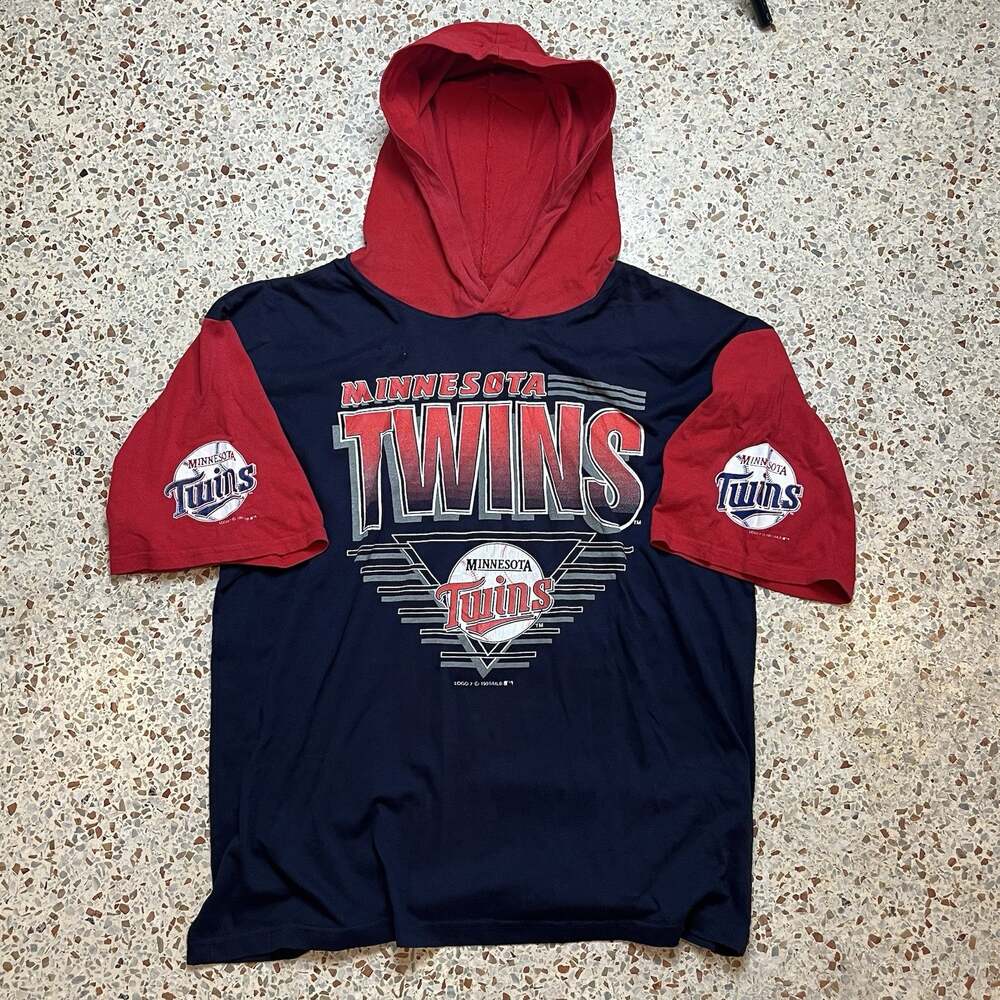 Vintage Vtg 1990s 90s MLB Minnesota Twins T-shirt Jersey Hoodie XL